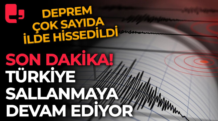 AFAD duyurdu: Elazığ’da 4,8 büyüklüğünde deprem Çevre İllerden Hissedildi..