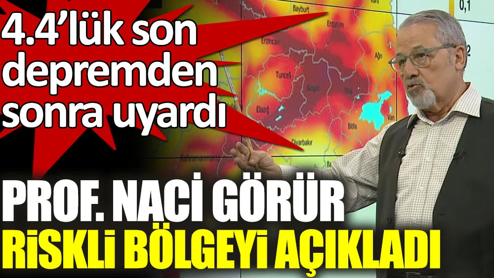 Naci Görür Kahramanmaraş’taki 4 Şiddetindeki Depremle İlgili Açıklama
